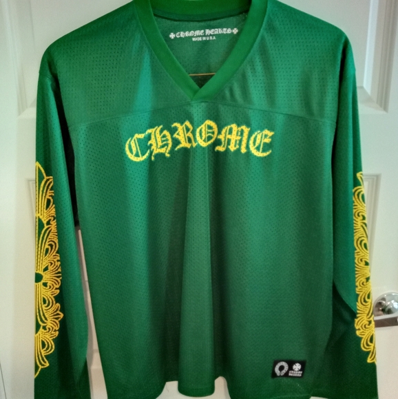 Chrome Hearts Other - Chrome Hearts Green/Yellow Mesh Long sleeve Jersey